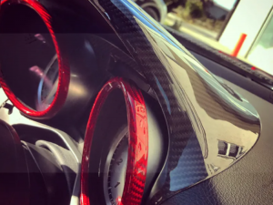 Mercedes Benz SLK  Backside Instrument Gauge Cover - Carbon Fiber - R172